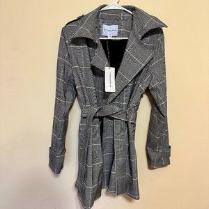 Carolina Belle Black and White Plaid Jacket